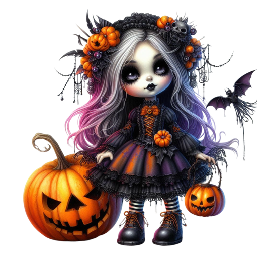 Bügelbild Halloween Gothik Braut #33