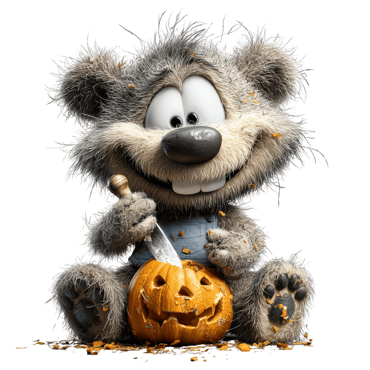 Bügelbild Herbst Bär #1