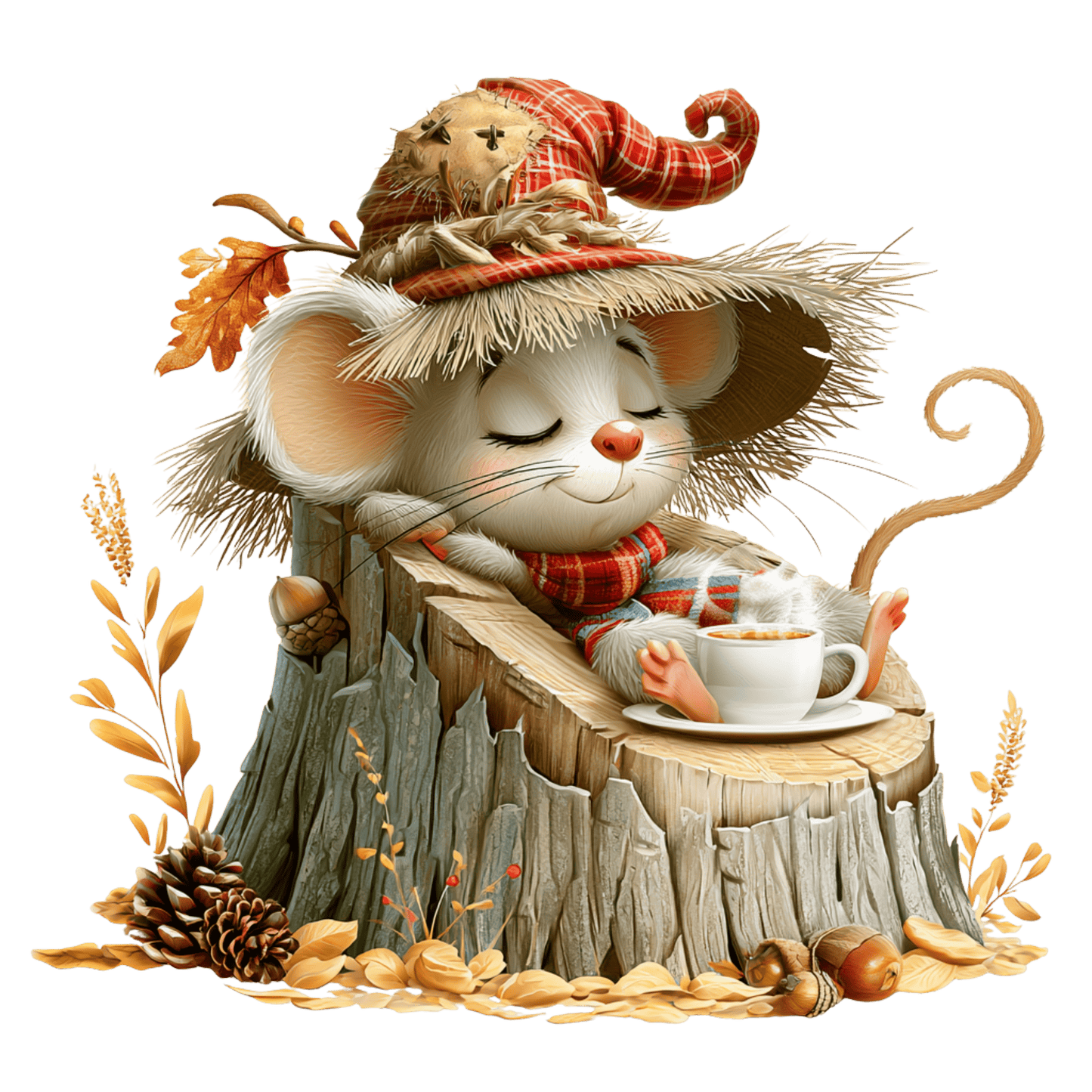 Bügelbild Herbst Maus #11