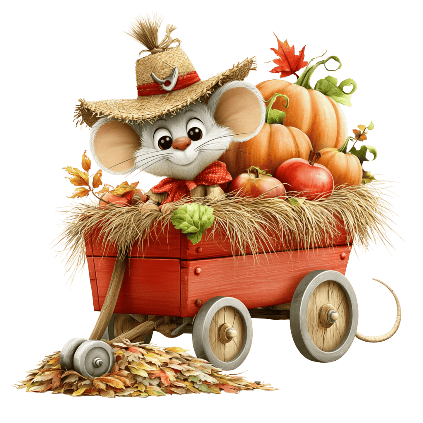 Bügelbild Herbst Maus #12