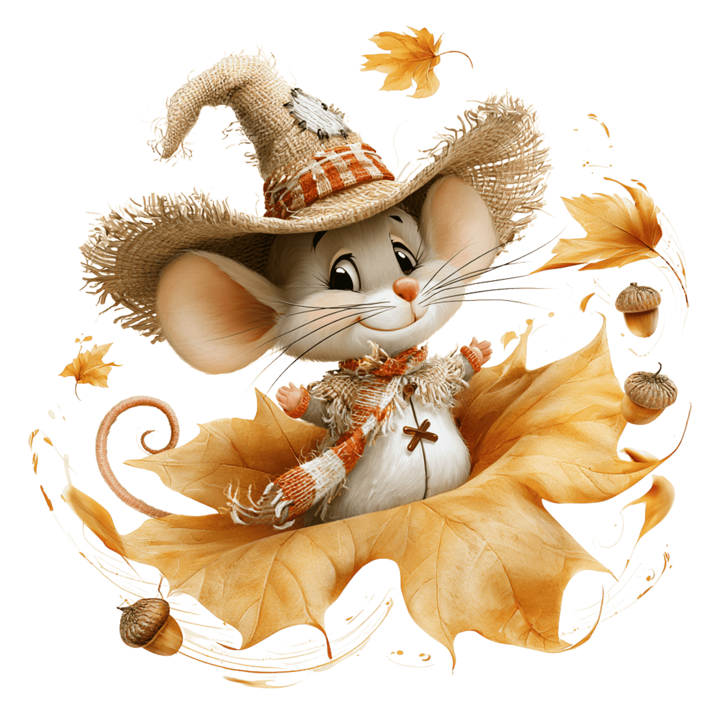 Bügelbild Herbst Maus #13