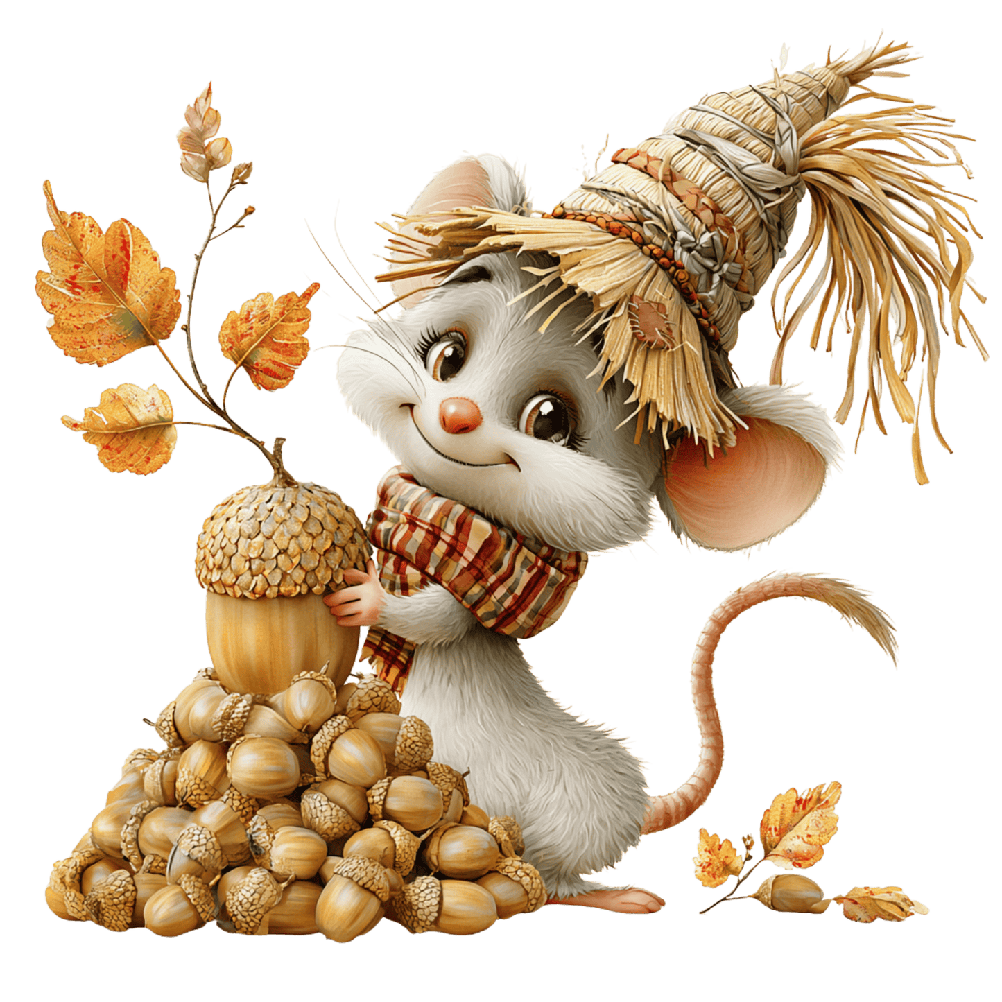 Bügelbild Herbst Maus #8