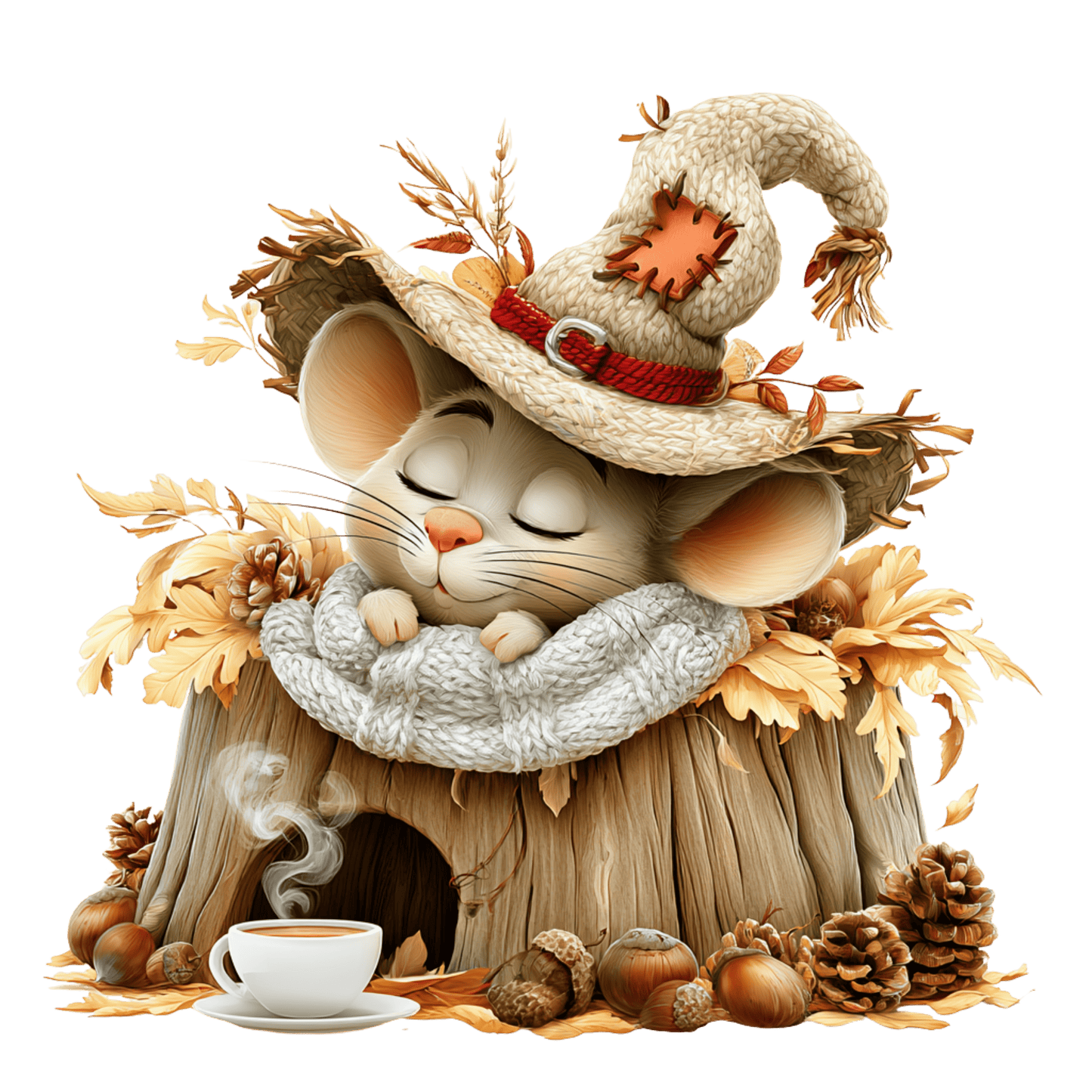 Bügelbild Herbst Maus #9