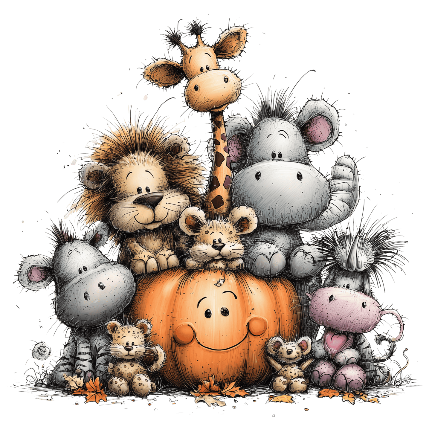 Bügelbild Herbst Safari #19