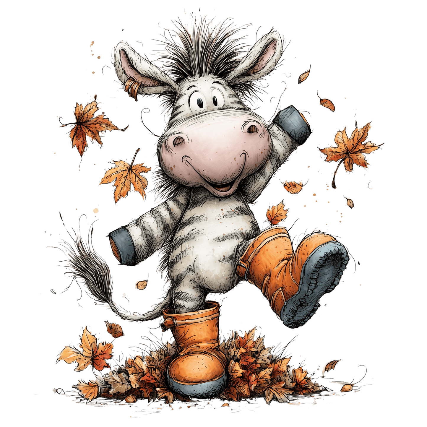 Bügelbild Herbst Safari #4