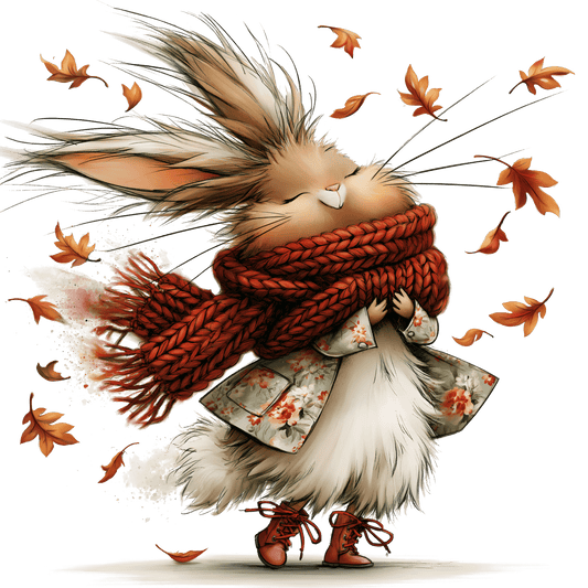 Bügelbild Herbstwald Tiere #10 Hase