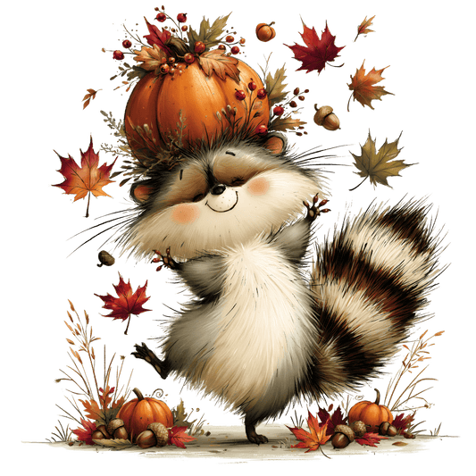 Bügelbild Herbstwald Tiere #6 Dachs