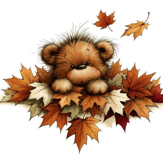Bügelbild Herbstwald Tiere #8 Bär