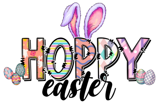 Bügelbild Hoppy Easter