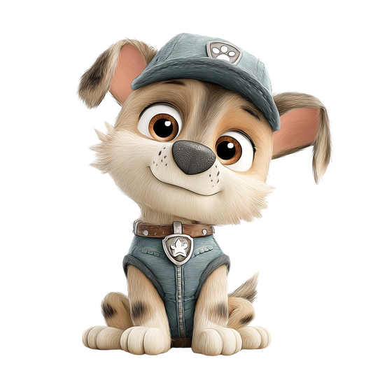 Bügelbild Polizeihund