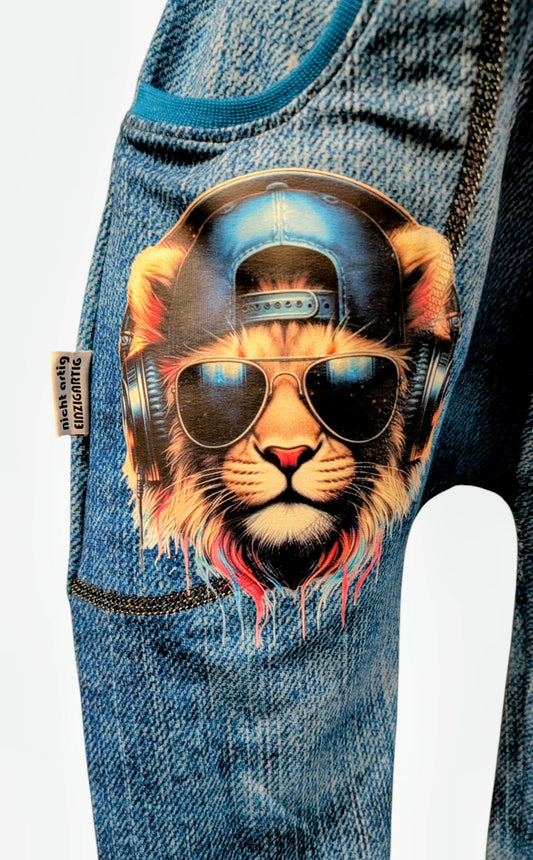 Bügelbild Cool Musik Löwe #1 Fylou's Style