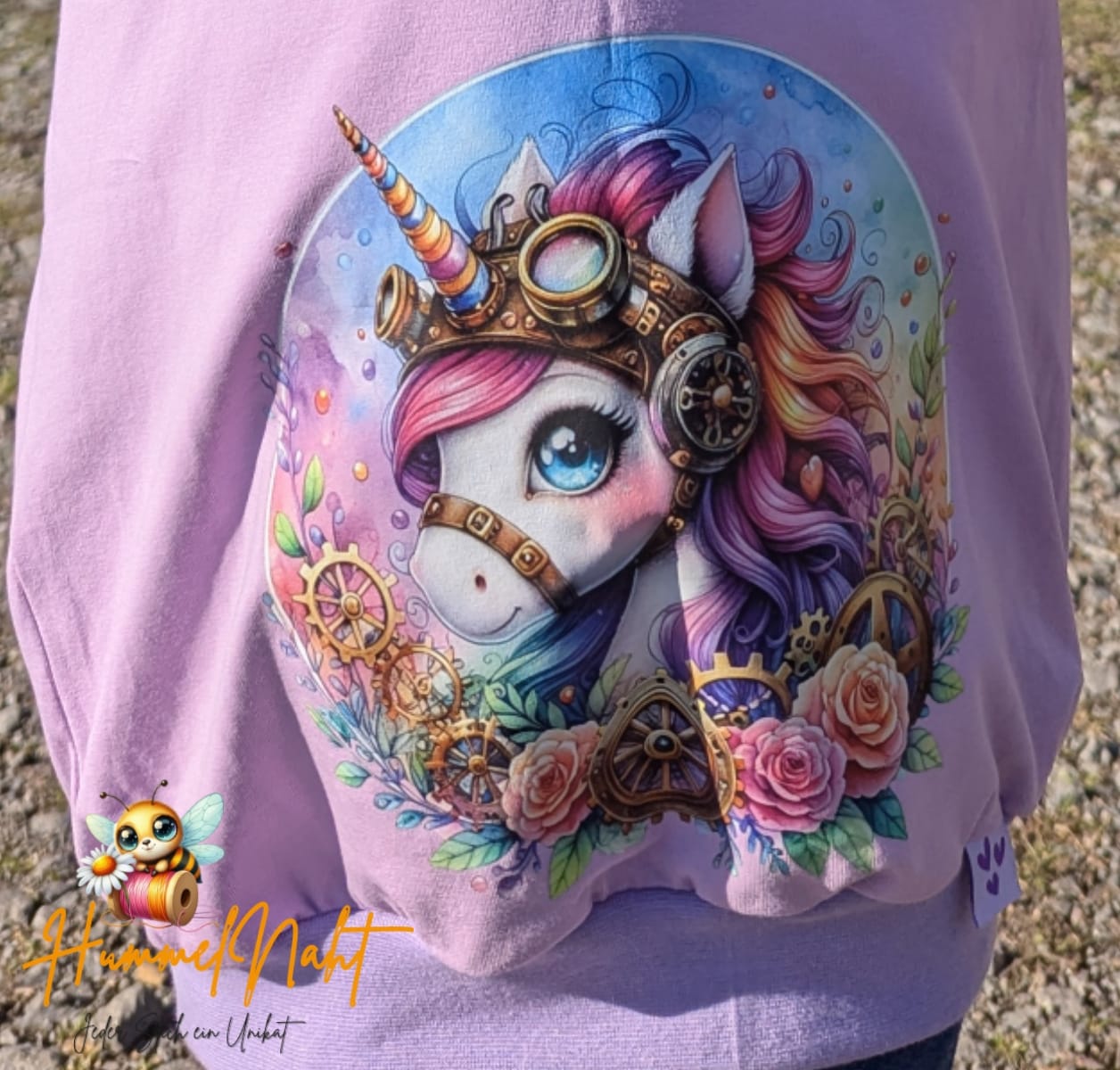 Bügelbild Steampunk Einhorn #1 Fylou's Style