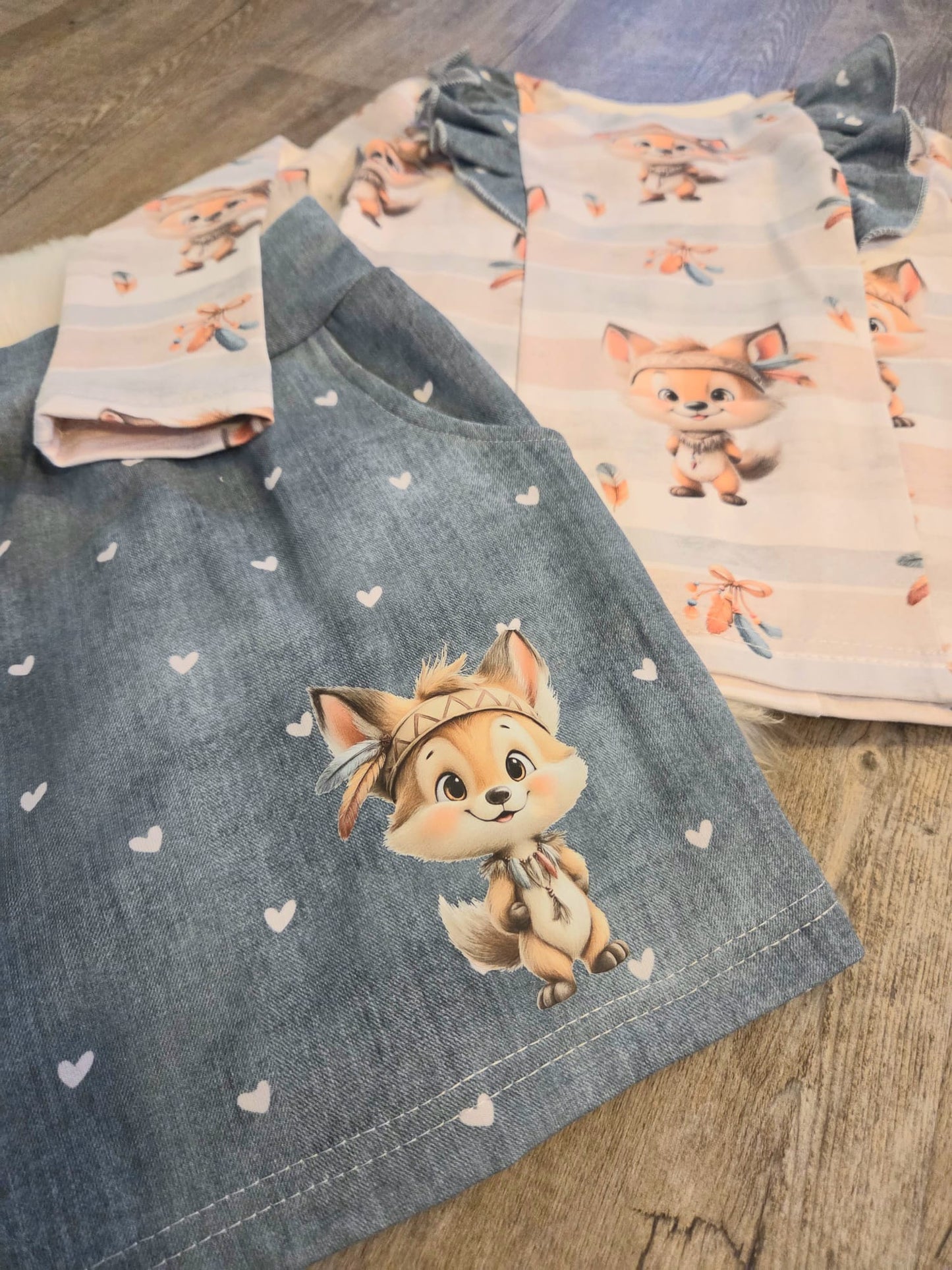 Bügelbild Indianer Fuchs