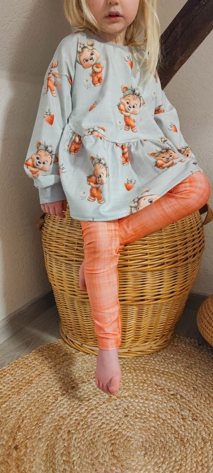 Ripp-Jersey Erdbeer Bärchen