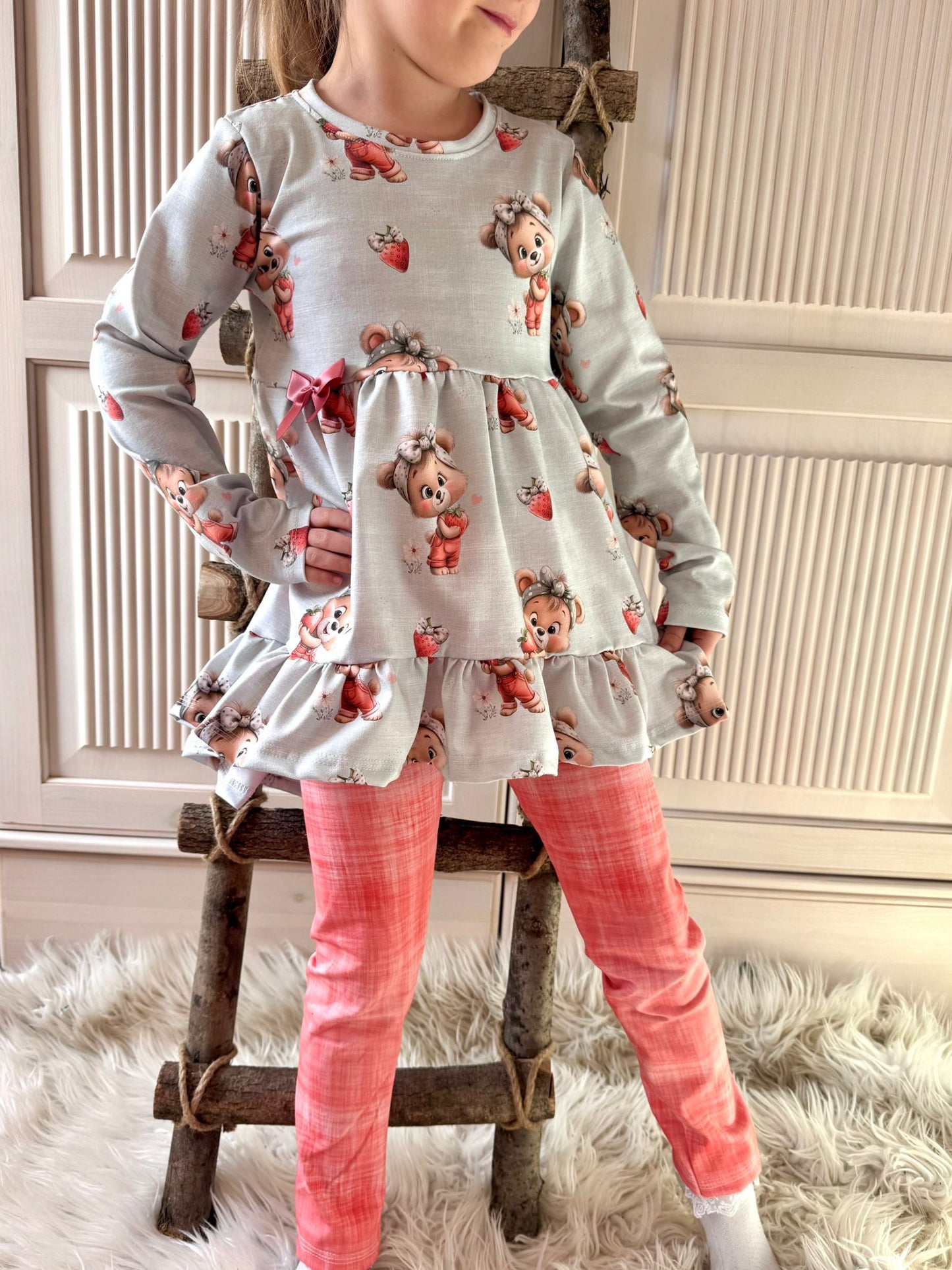 Vorbestellung Jersey Leinen Erdbeerrot