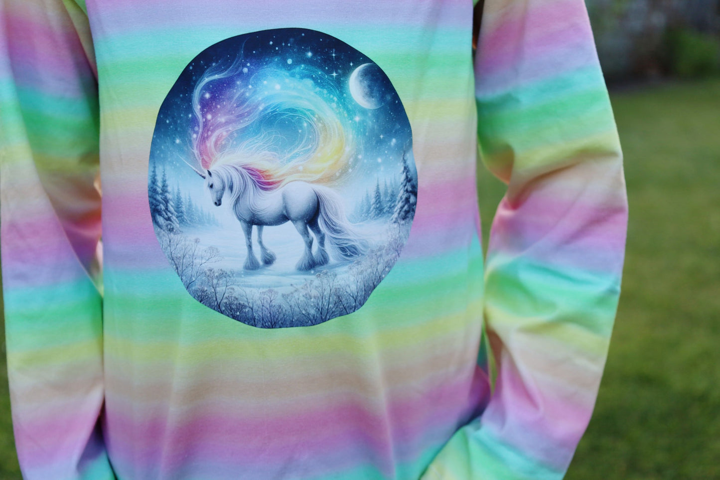 Iron-on image of a fox doing sports in winter