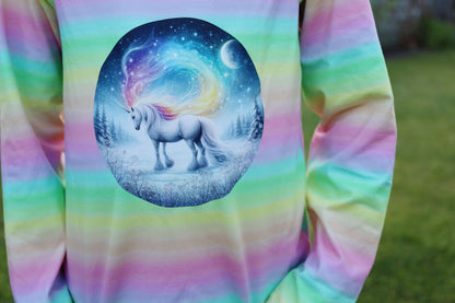 Iron-on image of a fox doing sports in winter