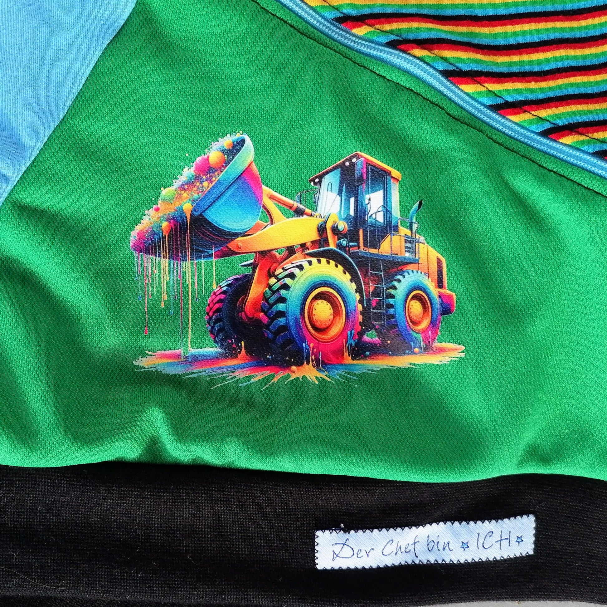 Bügelbild Radlader bunt #1 Fylou's Style