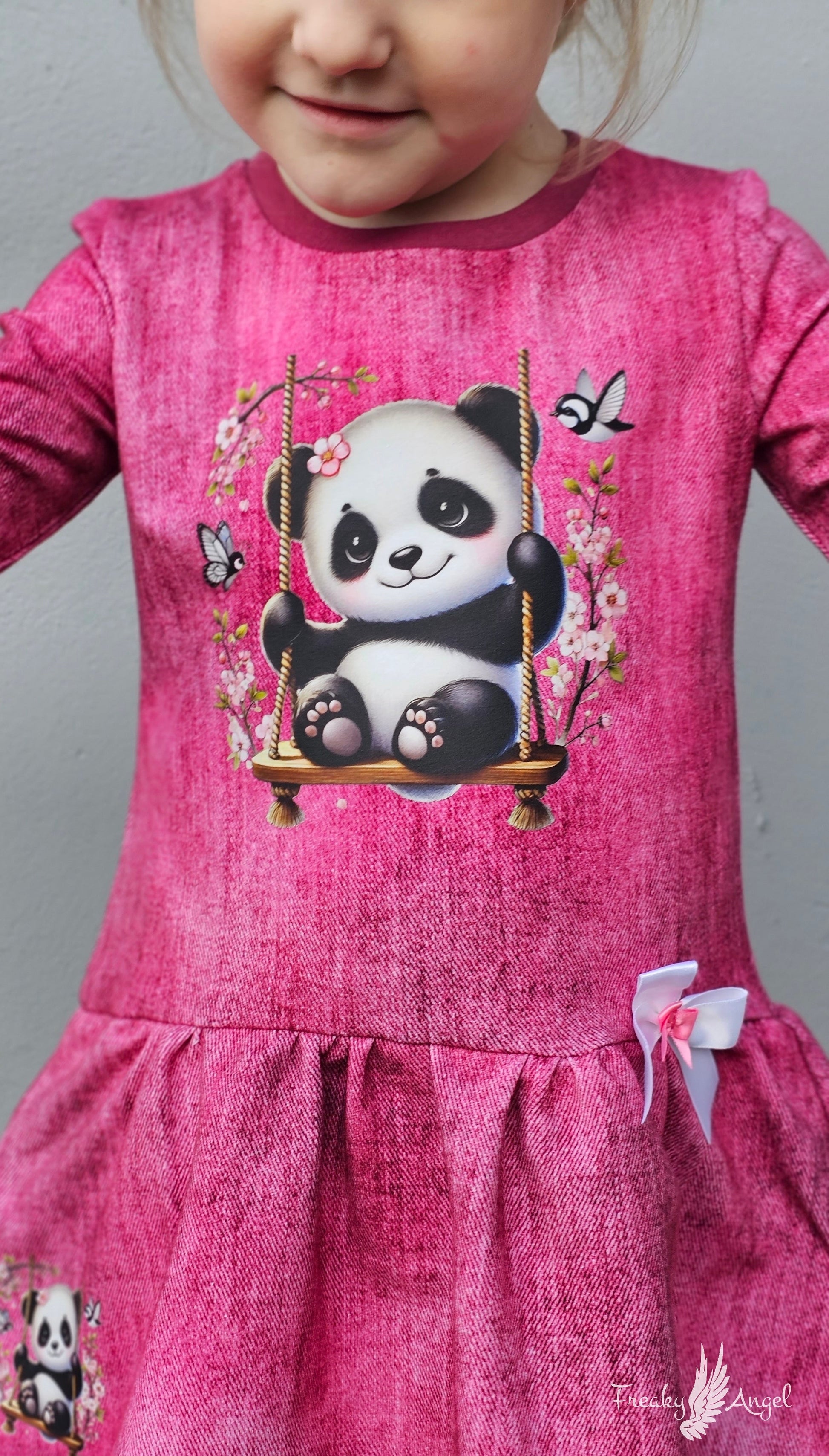 Bügelbild Panda auf Schaukel #1 Fylou's Style