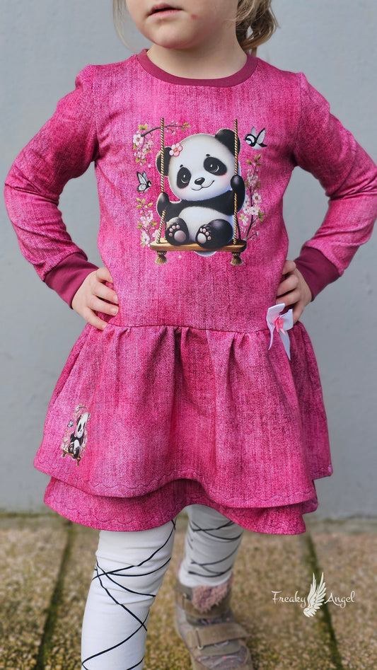 Bügelbild Panda auf Schaukel #1 Fylou's Style