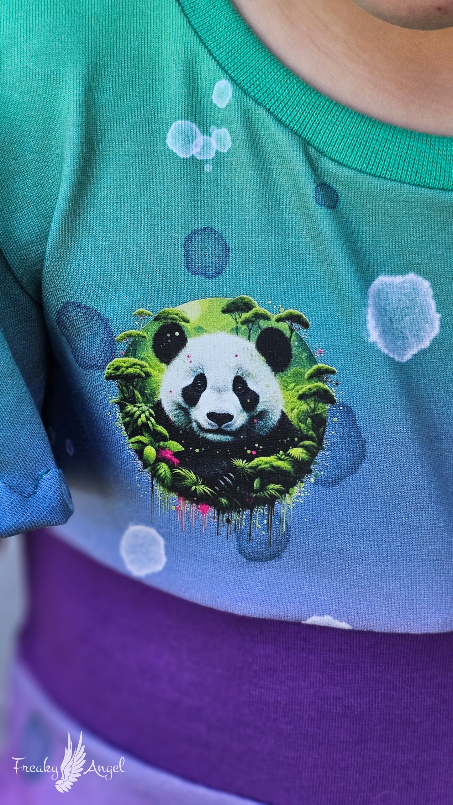 Bügelbild Regenwald Panda #1
