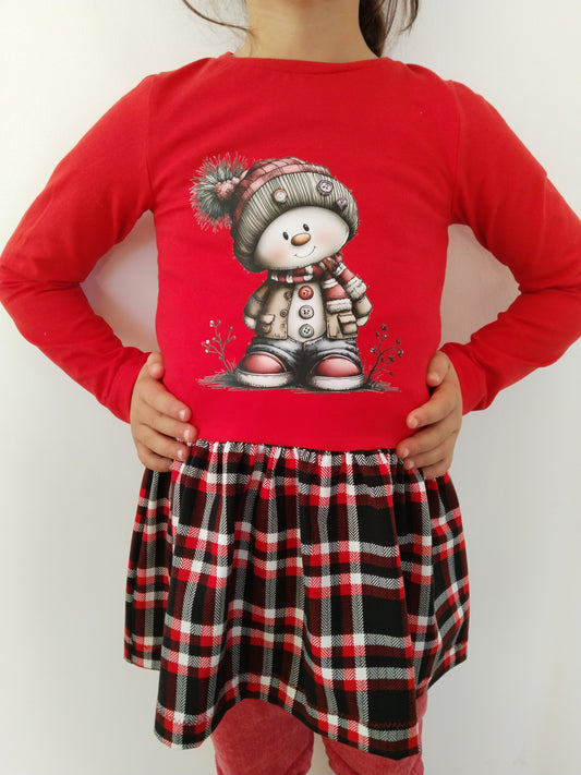 Bügelbild happy Schneemann #4