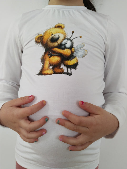 Bügelbild Bär und Biene #4