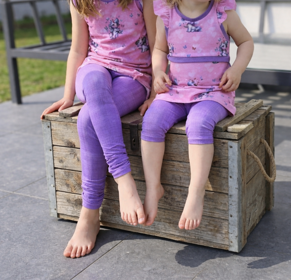 Stoff Leinenoptik Lila