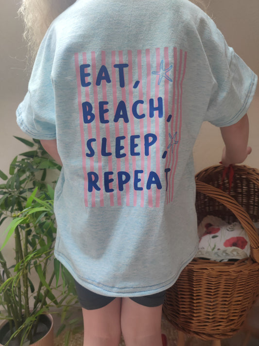 Bügelbild  Eat Beach Sleep Repeat