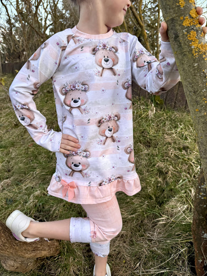 Bio Jersey  Blumen Bärchen