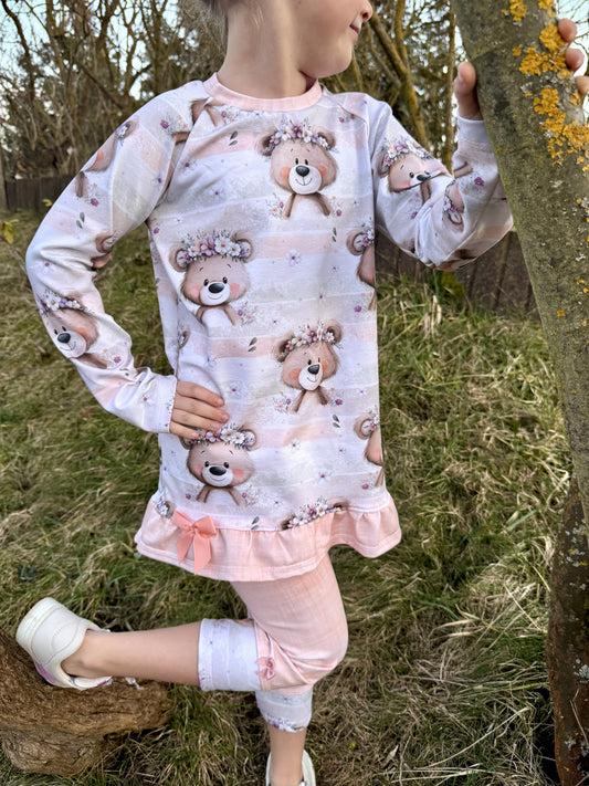 Bio Jersey  Blumen Bärchen