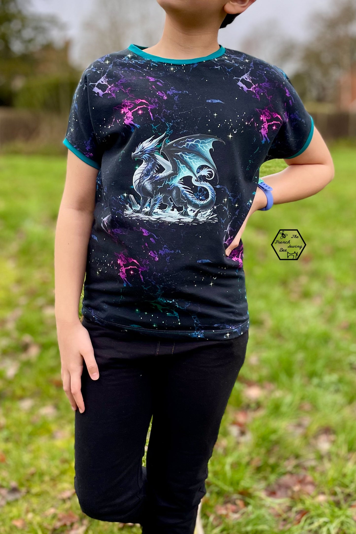 Bügelbild Elementar Drache #5