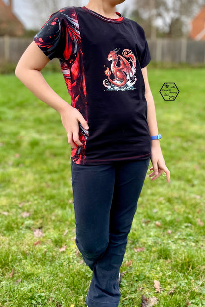 Bügelbild Elementar Drache #10