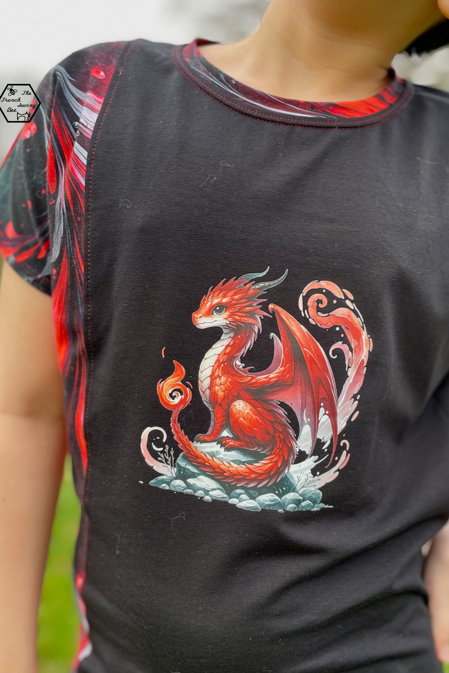 Bügelbild Elementar Drache #10