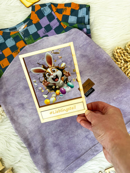 Bügelbild Durchbruch Hase #2