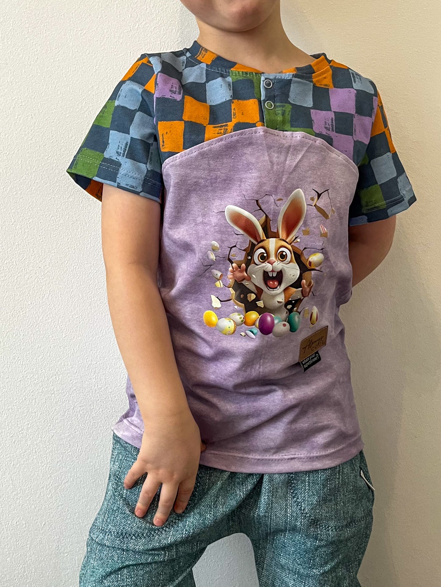 Bügelbild Durchbruch Hase #2