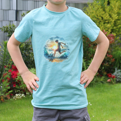 Bügelbild Fussball am Strand #3 Fylou's Style