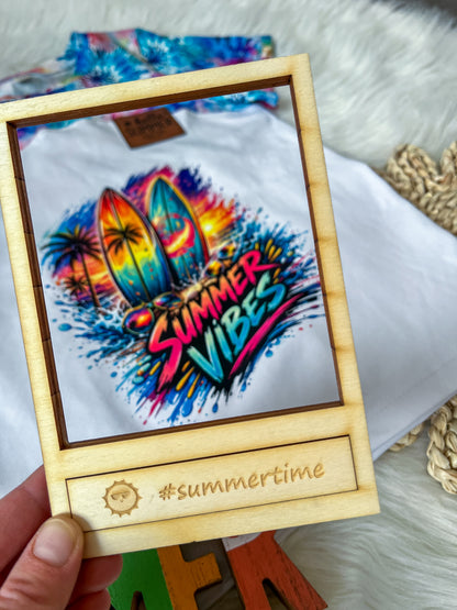 Bügelbild  Summer Vibes Surfboard