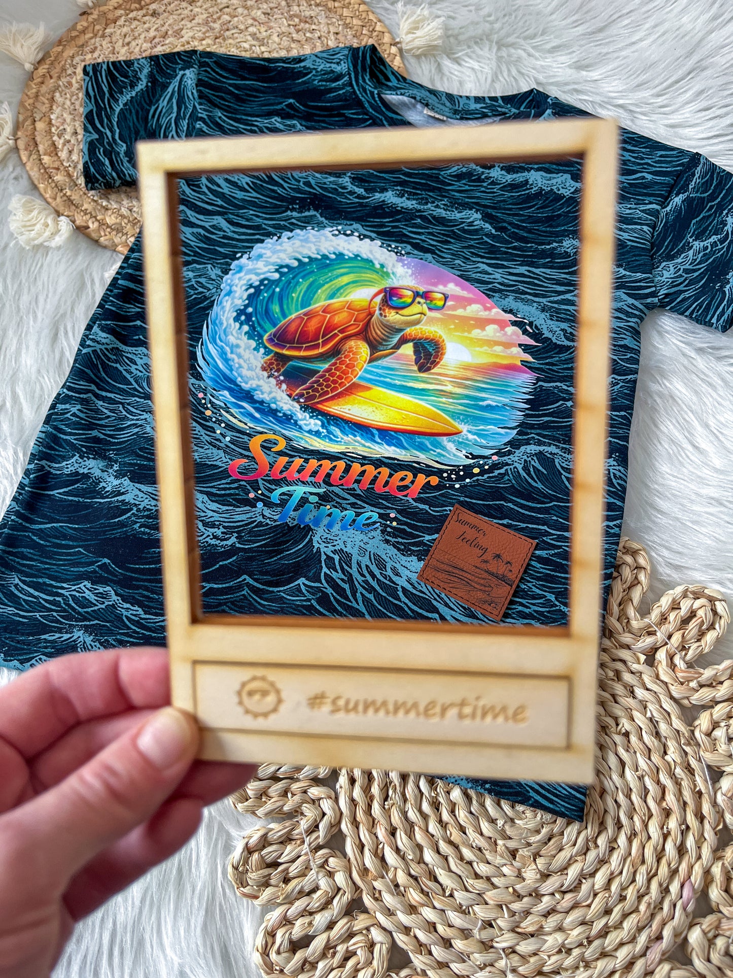 Bügelbild  Summer Time Schildi