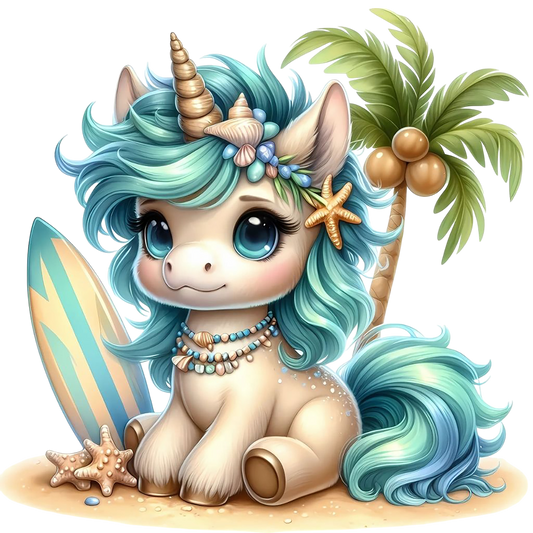 Bügelbild Insel Einhorn #5 Fylou's Style