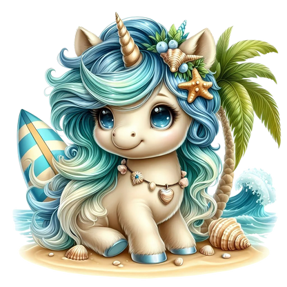 Bügelbild Insel Einhorn #9 Fylou's Style