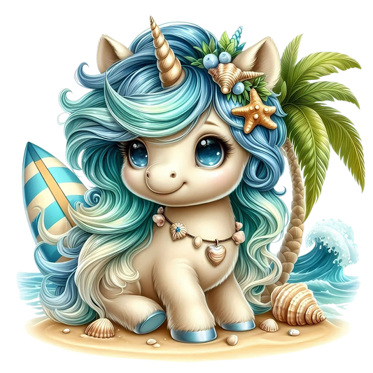 Bügelbild Insel Einhorn #9 Fylou's Style