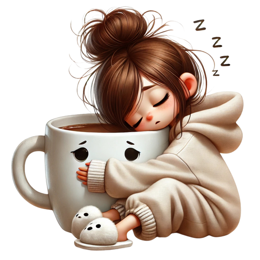 Bügelbild Kaffee Mädchen #2 Fylou's Style