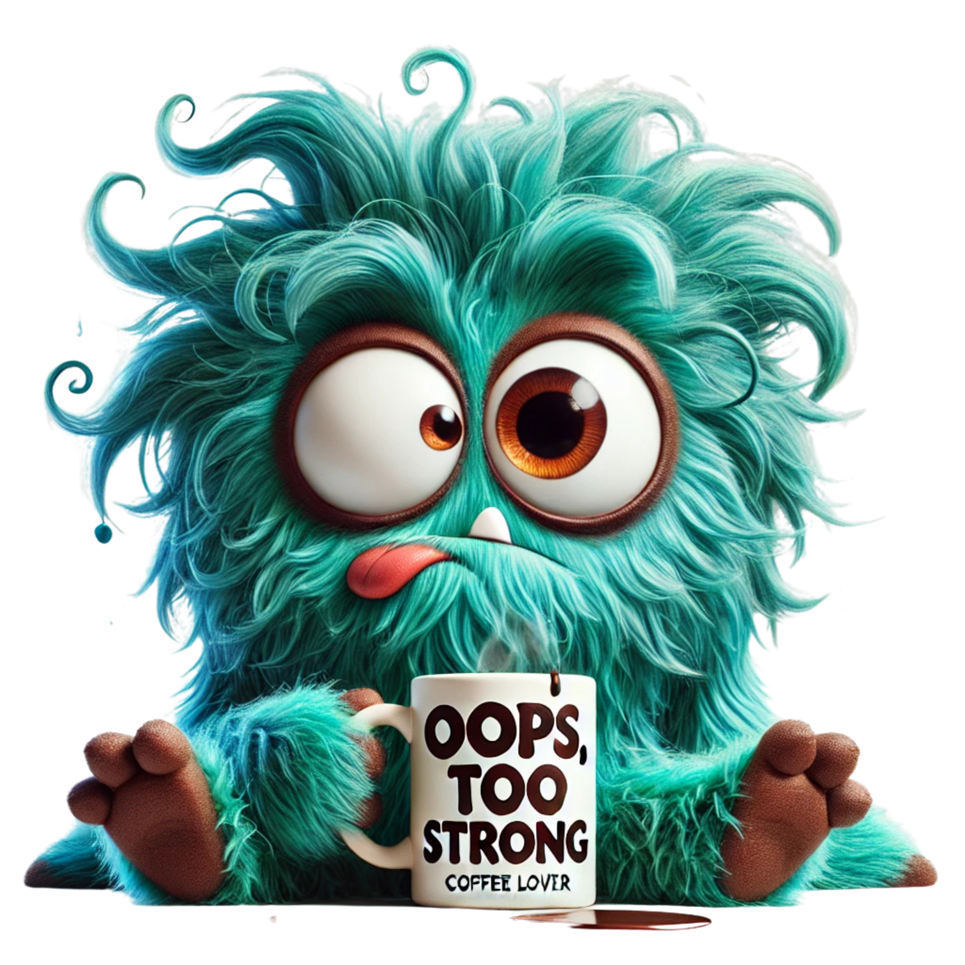 Bügelbild Kaffee Monster #1 Fylou's Style