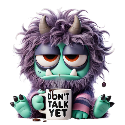 Bügelbild Kaffee Monster #2 Fylou's Style
