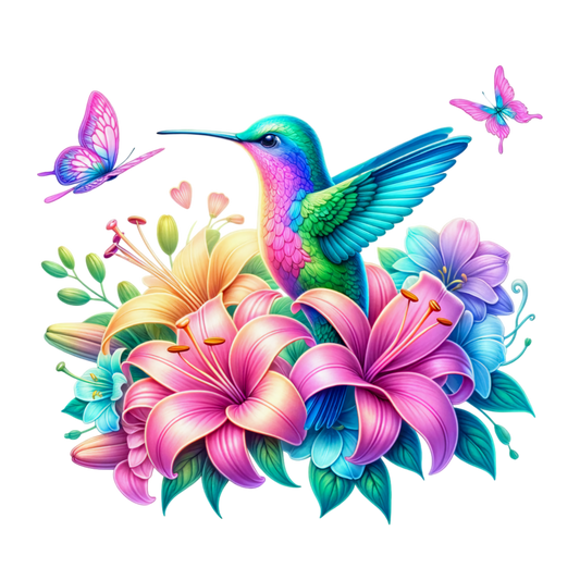 Bügelbild Kolibri #3