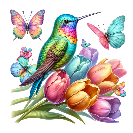 Bügelbild Kolibri #4