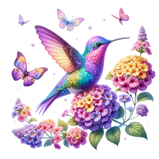 Bügelbild Kolibri #6