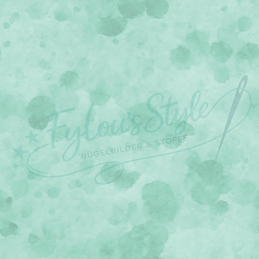 Stoff Kombi Splatter Vanille Mint