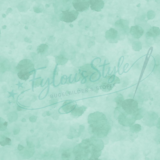 Stoff Kombi Splatter Vanille Mint